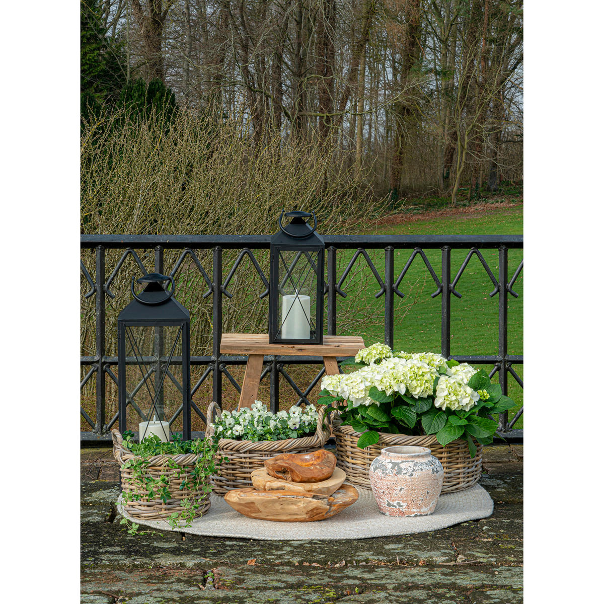 KORGSET - klar/ljusbrun, Basics, trä/plast (50/28/50cm) - Ambia Home