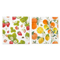 SERVÍTKA - biela, Basics, papier (33/33/0.1cm)