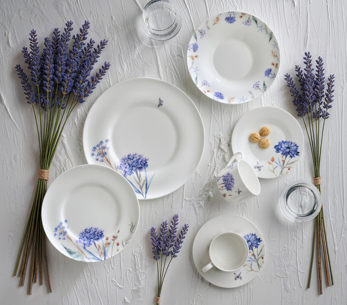 JÍDELNÍ SOUPRAVA jemný kostní porcelán (fine bone china) keramika  - vícebarevná, Trend, keramika - Novel