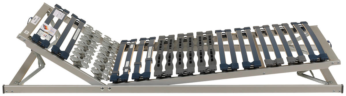 LATTENROST 140/200 cm  - Blau/Wengefarben, Basics, Holz/Kunststoff (140/200cm) - Novel