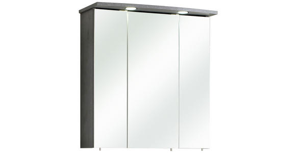 SPIEGELSCHRANK 65/72/20 cm  - Chromfarben/Grau, Design, Glas/Holzwerkstoff (65/72/20cm) - Xora