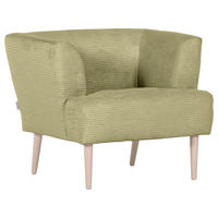 SESSEL in Cord Hellgrün  - Buchefarben/Hellgrün, Design, Holz/Textil (85/71/80cm) - Hom`in