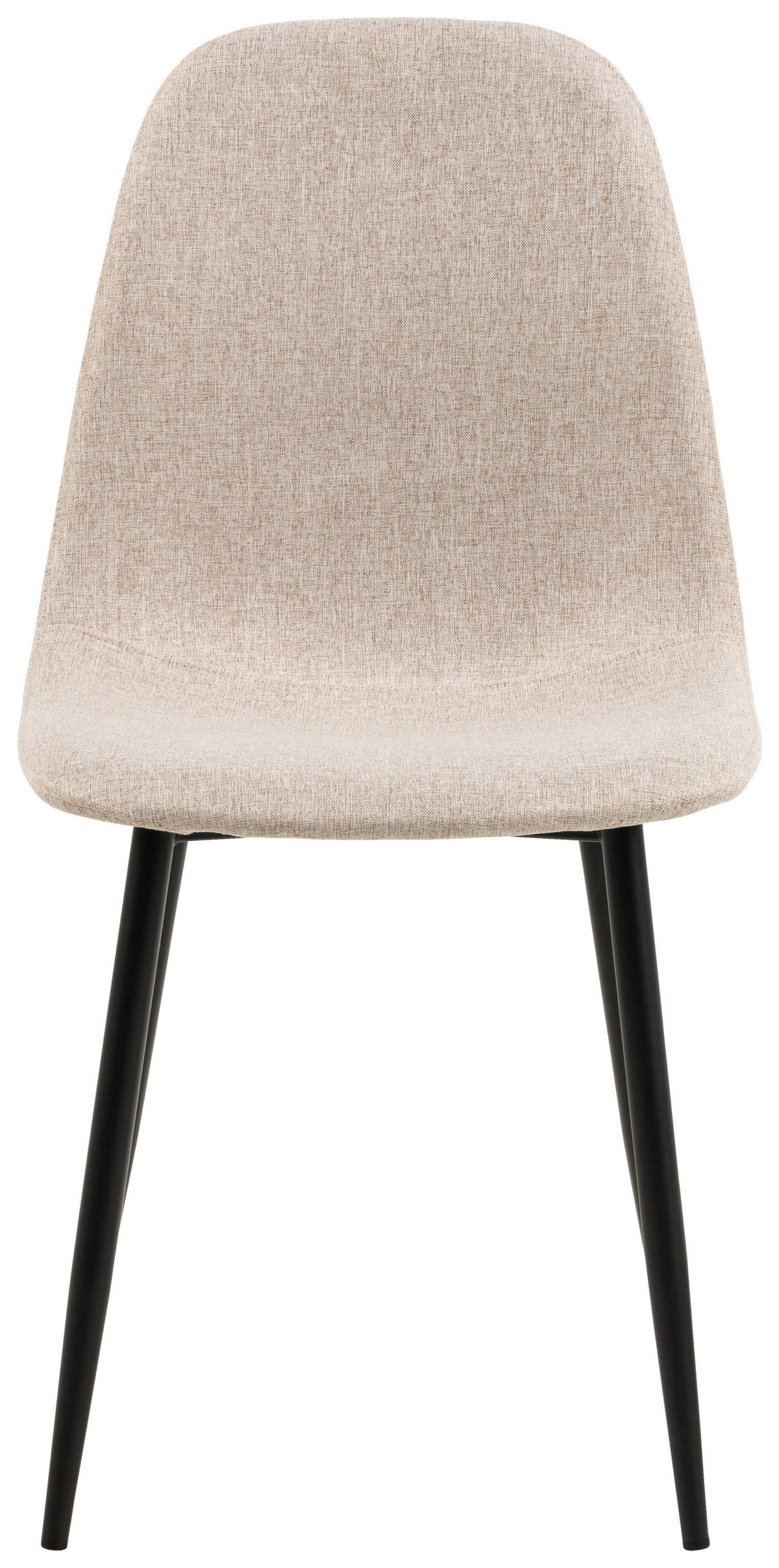 STUHL Webstoff Beige, Schwarz  - Beige/Schwarz, Trend, Textil/Metall (44/86/54cm)