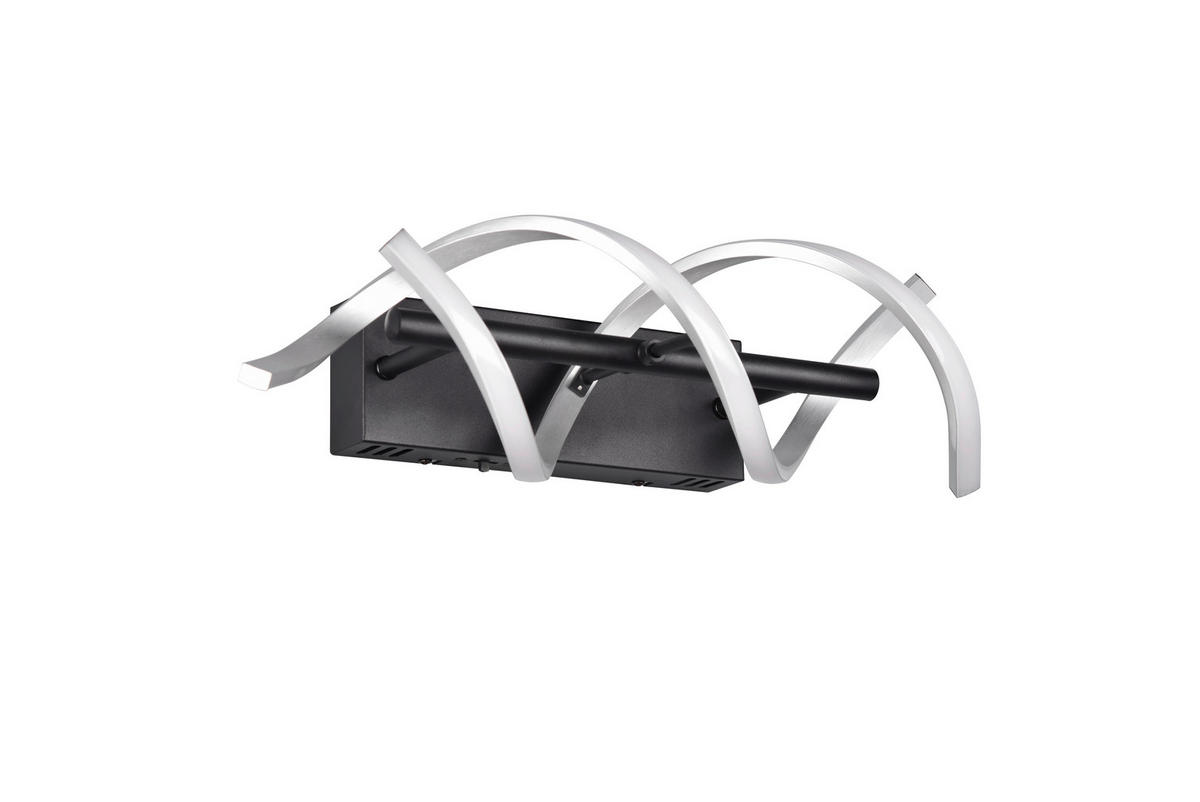 LED-WANDLEUCHTE - Schwarz/Alufarben, Design, Metall (47/13,5/20,5cm) - Trio Leuchten