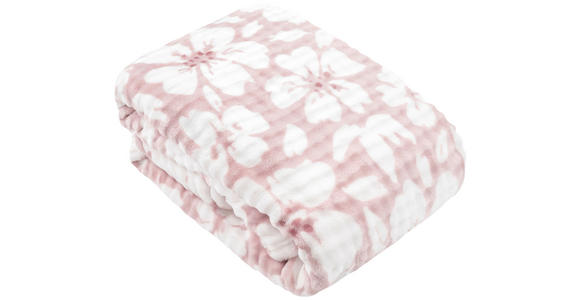 KUSCHELDECKE 150/200 cm  - Hellrosa/Weiß, Design, Textil (150/200cm) - Esposa