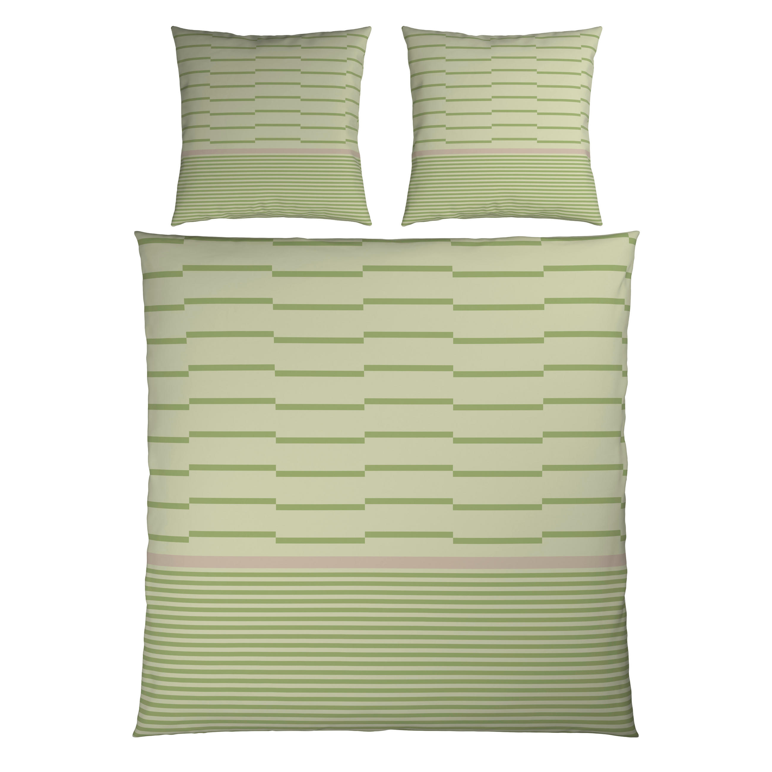 BETTWÄSCHE 200/200 cm  - Grün, Textil (200/200cm) - Bio:Vio