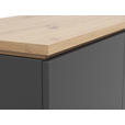 HIGHBOARD 100/121/42 cm  - Schwarz/Graphitfarben, MODERN, Holzwerkstoff (100/121/42cm) - Xora