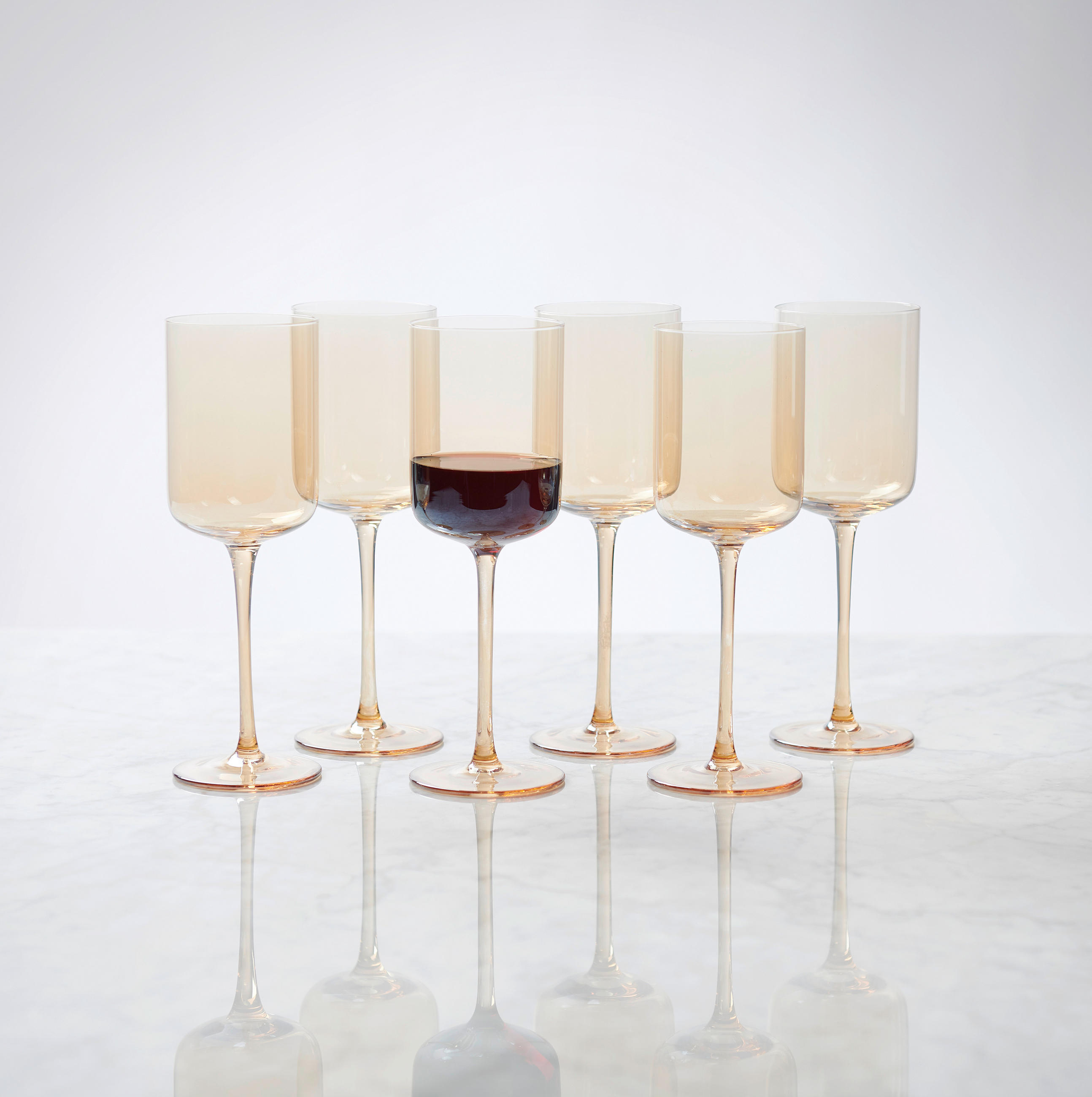 WEINGLAS 340 ml  - Gelb, Trend, Glas (7,5/22cm) - Novel