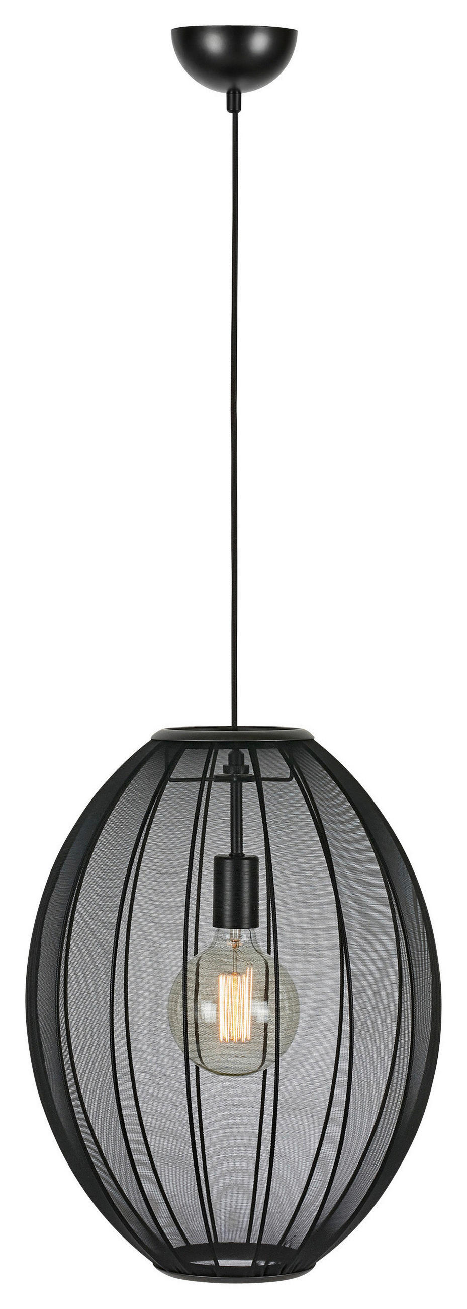 PENDELLEUCHTE Florence 40/50/40 cm   - Schwarz, Basics (40/50/40cm) - Markslöjd