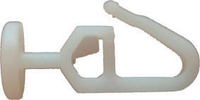 KVAČICA ZA ZAVJESE bijela   - bijela, Basics, plastika (0,11/2,6/0,9cm)