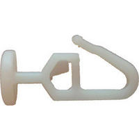 KVAČICA ZA ZAVJESE bijela   - bijela, Basics, plastika (0,11/2,6/0,9cm)