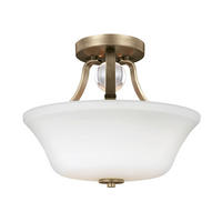 STROPNA SVETILKA Evington 35.2/29.7 cm   - zlate barve, Basics, kovina/steklo (35.2/29.7cm) - Elstead Lighting
