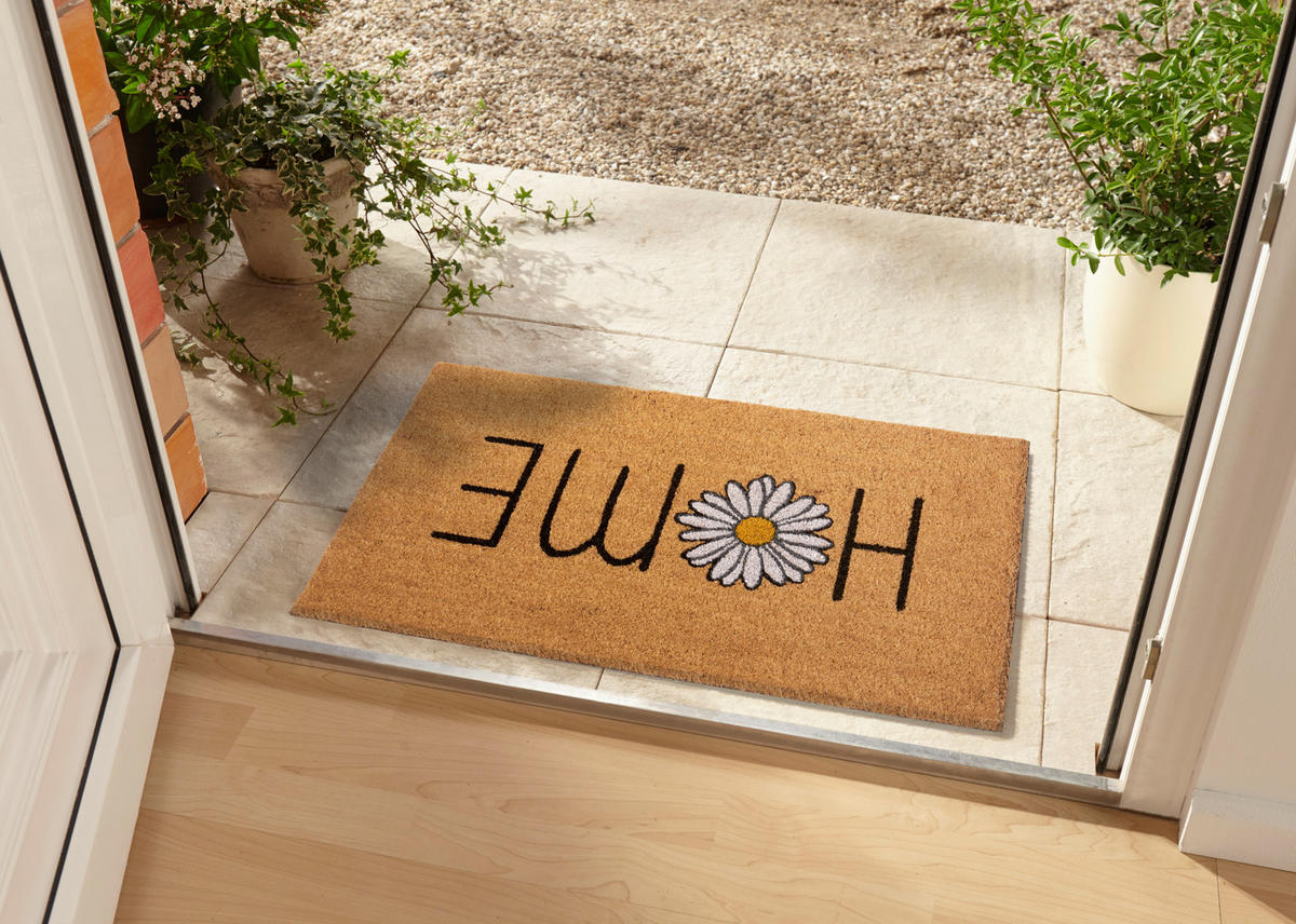 KOKOSMATTE  45/75 cm  Multicolor, Hellbraun  - Hellbraun/Multicolor, Basics, Naturmaterialien/Kunststoff (45/75cm) - Hanse Home