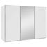 SCHWEBETÜRENSCHRANK in Weiß - Alufarben/Weiß, Design, Glas/Holzwerkstoff (280/222/68cm) - Moderano SCHWEBETÜRENSCHRANK in Weiß - Alufarben/Weiß, Design, Glas/Holzwerkstoff (280/222/68cm) - Moderano
