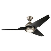 Ventilator mit Beleuchtung Jade 152/35 cm  - Goldfarben/Schwarz, Design, Kunststoff/Metall (152/35cm) - Elstead Lighting
