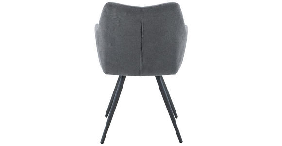 ARMLEHNSTUHL  Typenauswahl Webstoff  - Grau, Design, Textil/Metall (58/86/62,5cm) - Carryhome