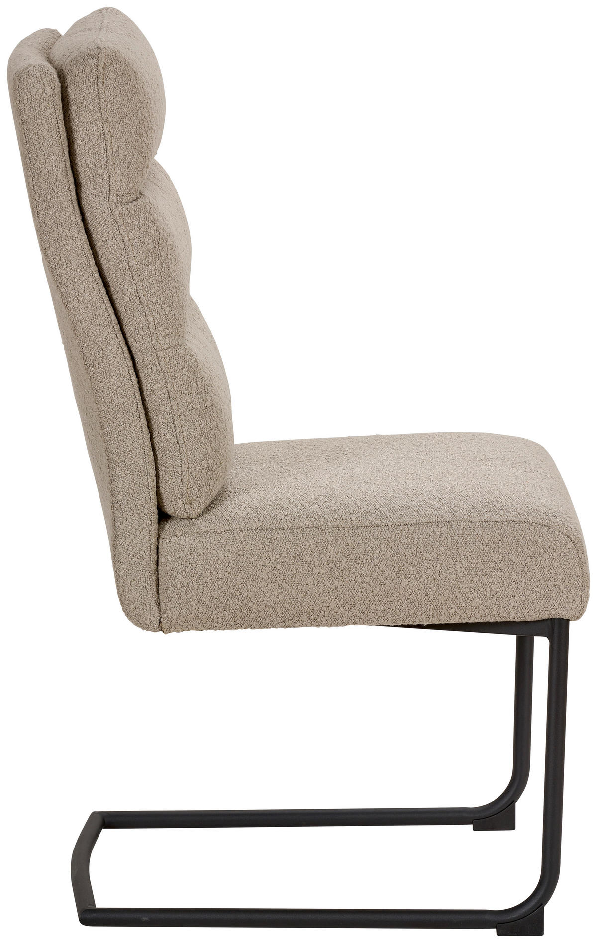 SCHWINGSTUHL   Bouclé  - Schwarz/Grau, MODERN, Textil/Metall (44/102/42cm) - Livetastic