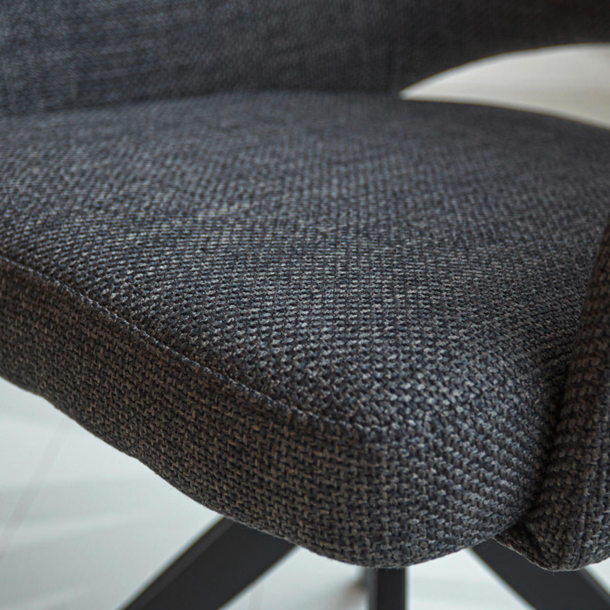 ŽIDLE, antracitová - černá/antracitová, Moderní, kov/textil (54,5/85/61,5cm) - MID.YOU