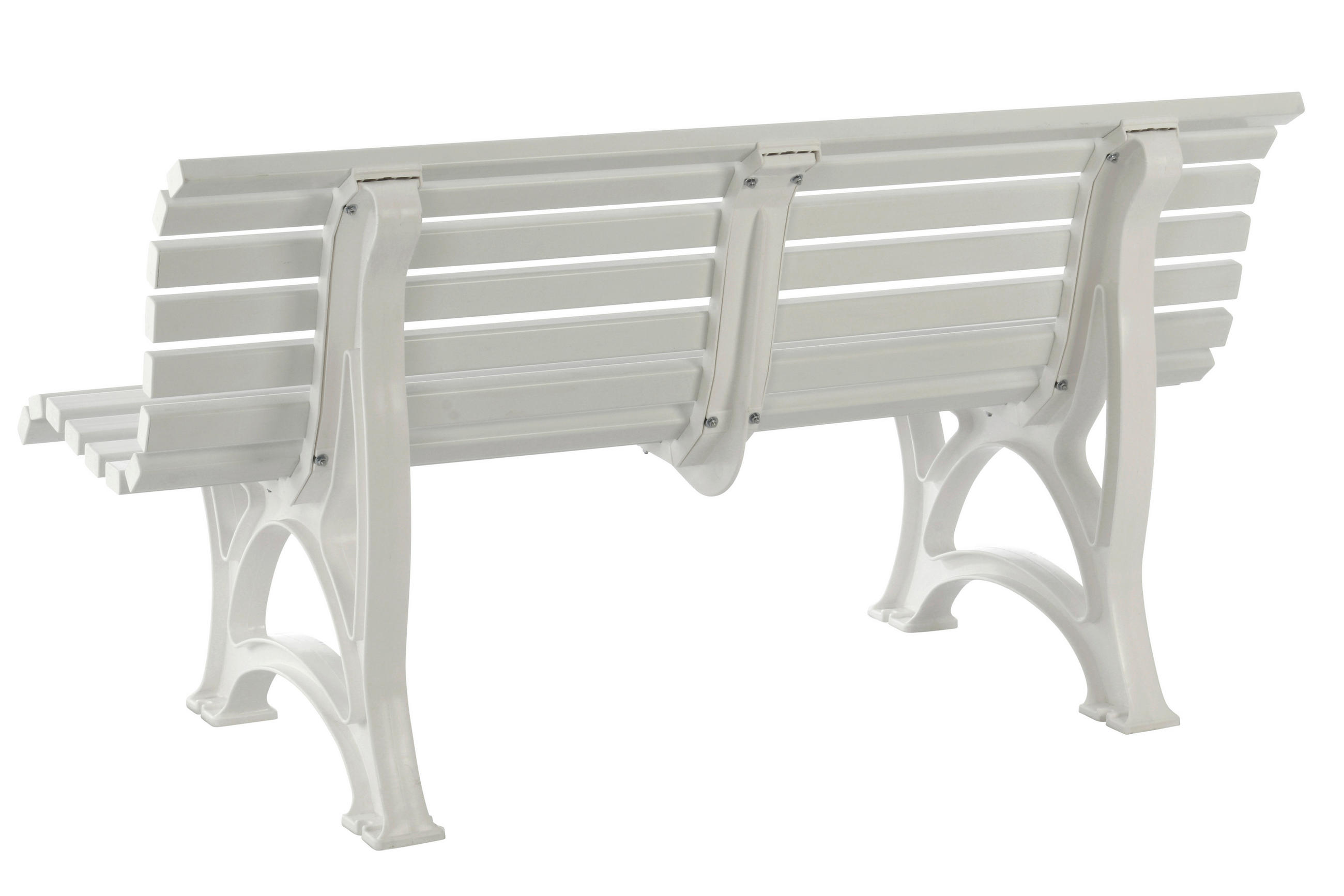 GARTENBANK 150/80/64 cm   - Weiß, Basics, Kunststoff (150/80/64cm) - Modante