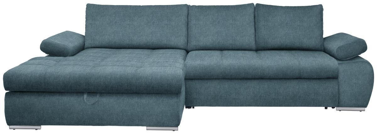 CANAPEA MODULARĂ textil turcoaz  - turcoaz/culoare crom, Design, textil