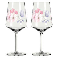 GLÄSERSET Sommersonett  2-teilig  - Pink/Transparent, Design, Glas (9.3/22.5cm) - Ritzenhoff