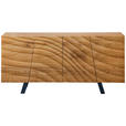 SIDEBOARD  in 160/75/42 cm  - Eichefarben/Schwarz, LIFESTYLE, Holzwerkstoff/Metall (160/75/42cm) - Carryhome