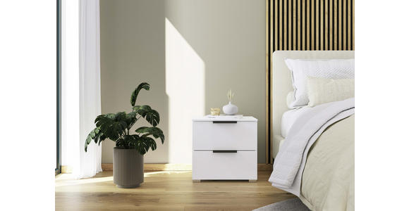 NACHTSCHRANK 50/49/42 cm - Silberfarben/Graphitfarben, Trend, Holzwerkstoff/Metall (50/49/42cm) - Novel