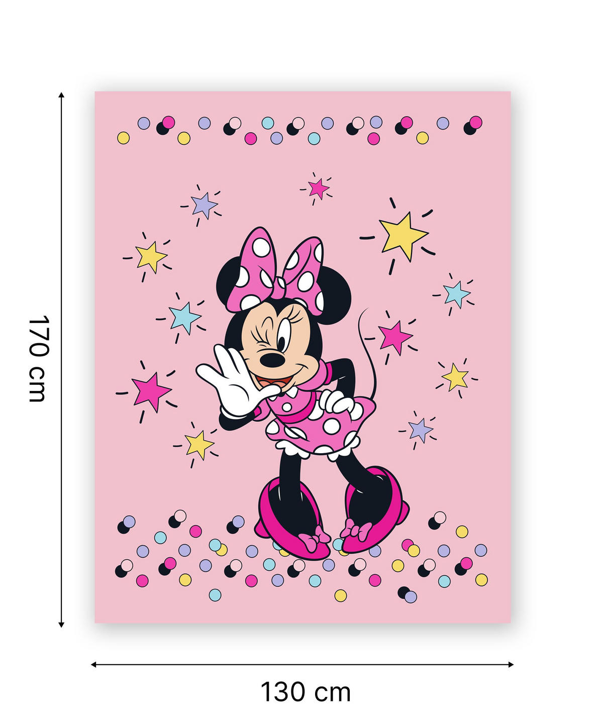 GYEREKSZŐNYEG  DISNEY CARPET  - rózsaszín, Basics, műanyag/textil (130/170cm)