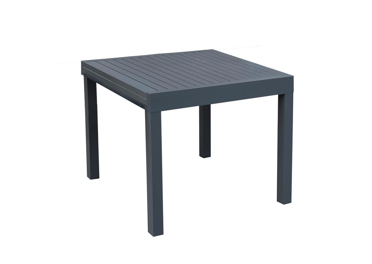 GARTENSET Aluminium  - Dunkelgrau, Basics, Kunststoff/Metall (61/89/56,5cm) - Gardenson