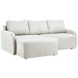 ECKSOFA  in Cord Naturfarben  - Schwarz/Naturfarben, KONVENTIONELL, Kunststoff/Textil (217/146cm) - Carryhome