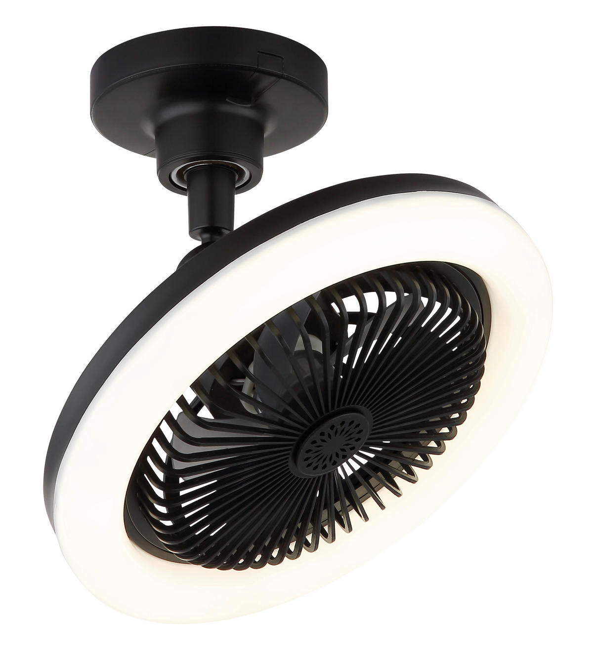 STROPNÍ VENTILÁTOR, 25,8/21,7 cm  - šedá/bílá, Design, plast (25,8/21,7cm) - Globo