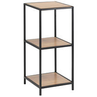 REGALELEMENT Eichefarben  - Eichefarben/Schwarz, Trend, Holzwerkstoff/Metall (35,0/82,5/37,0cm) - MID.YOU