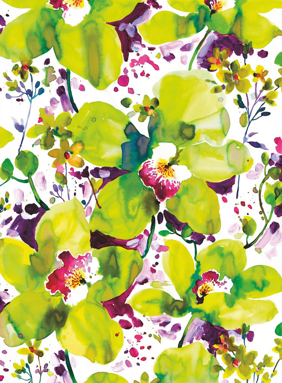 FOTOTAPETE - Pink/Lila, Basics, Papier (184/254cm)