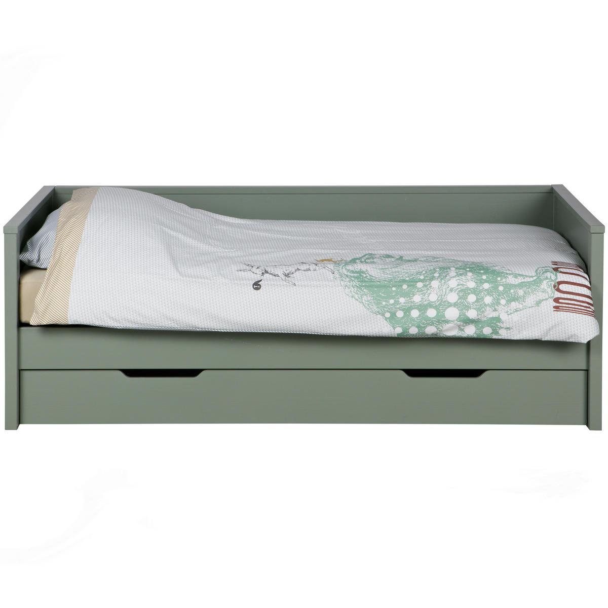 BETT 90/200 cm  in Jadegrün  - Jadegrün, Basics, Holz (90/200cm) - MID.YOU