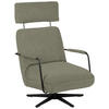 SESSEL in Flachgewebe, Bouclé Greige  - Greige/Schwarz, Design, Textil/Metall (71/103/91cm) - Koinor