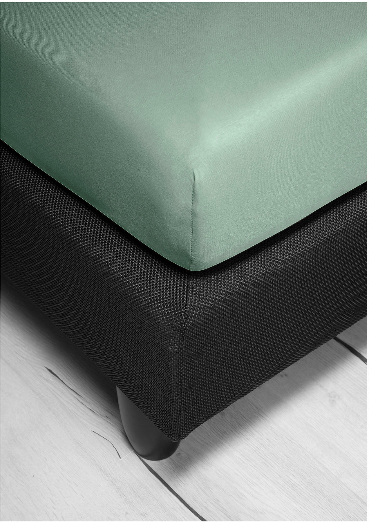 SPANNBETTTUCH Jersey  - Jadegrün, KONVENTIONELL, Textil (150/200cm) - Bierbaum