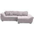 ECKSOFA Beige Flachgewebe  - Beige/Schwarz, Design, Kunststoff/Textil (278/175cm) - Xora