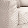 ECKSOFA Naturfarben Cord Zierkissen, Rückenkissen, Rücken echt  - Schwarz/Naturfarben, KONVENTIONELL, Kunststoff/Textil (234/170cm) - Carryhome
