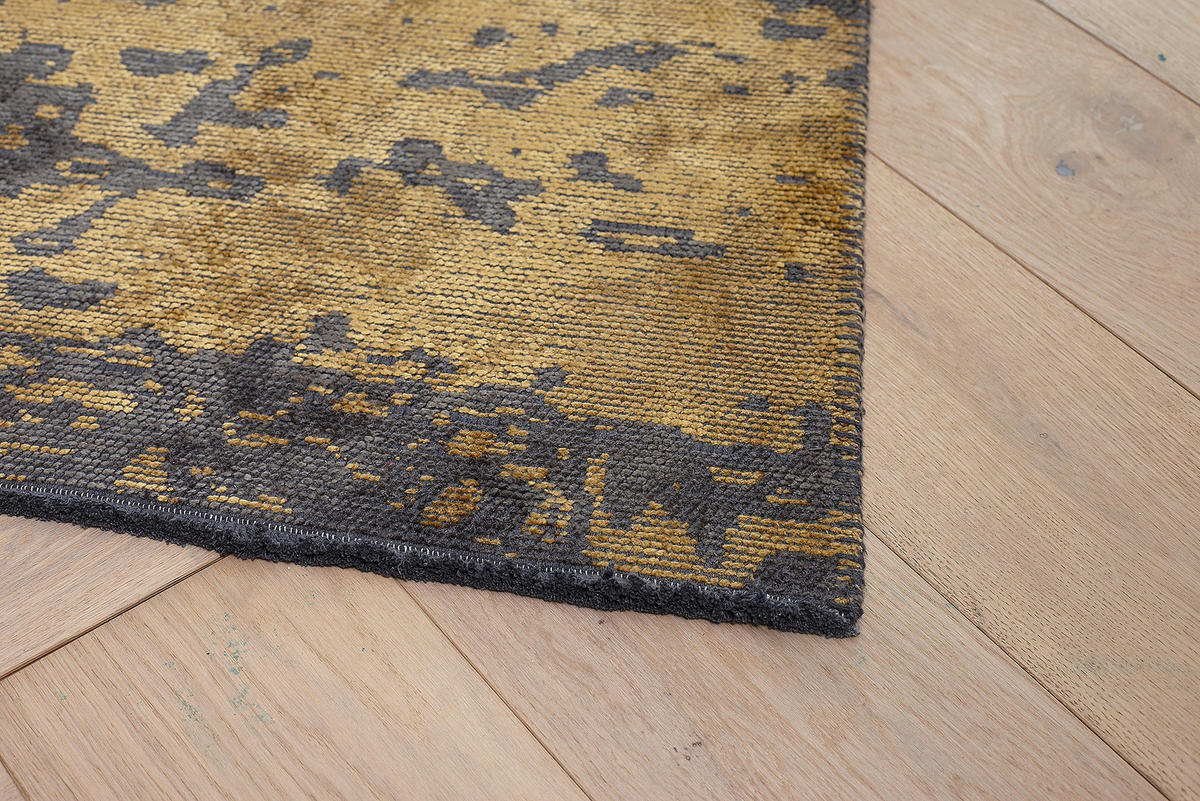 WEBTEPPICH 240/340 cm Anthrazit, Goldfarben  - Anthrazit/Goldfarben, Design, Textil (240/340cm) - Novel