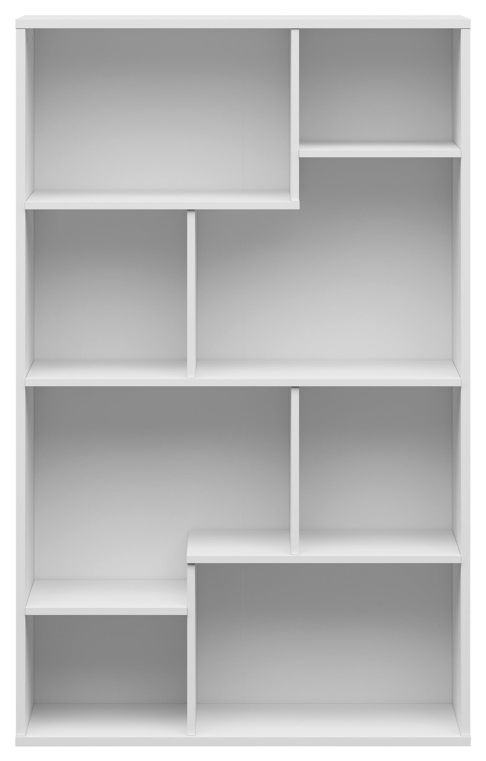 REGAL Weiß Hochglanz  - Weiß Hochglanz/Weiß, Design, Holzwerkstoff (87,5/140/33,5cm)