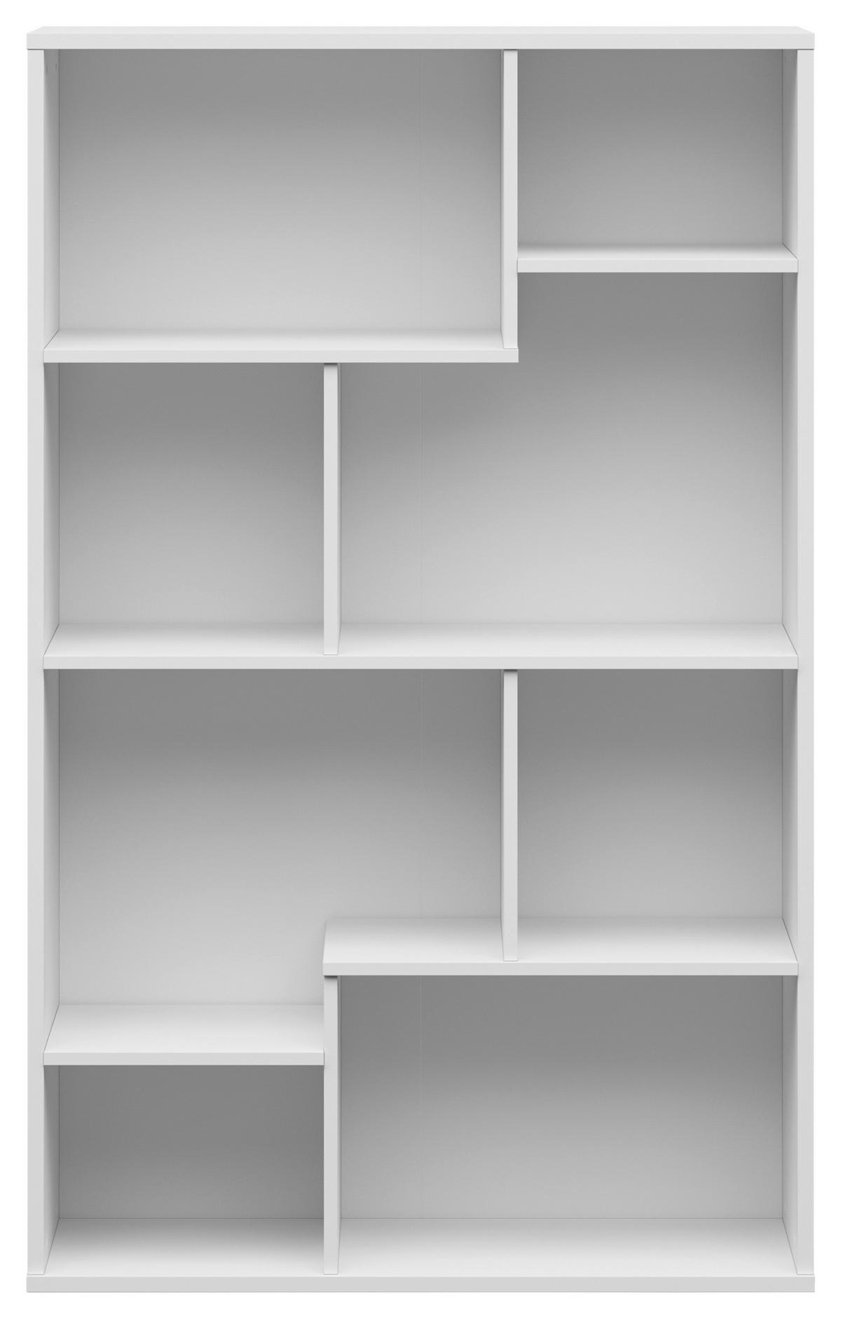 REGAL Weiß Hochglanz  - Weiß Hochglanz/Weiß, Design, Holzwerkstoff (87,5/140/33,5cm)
