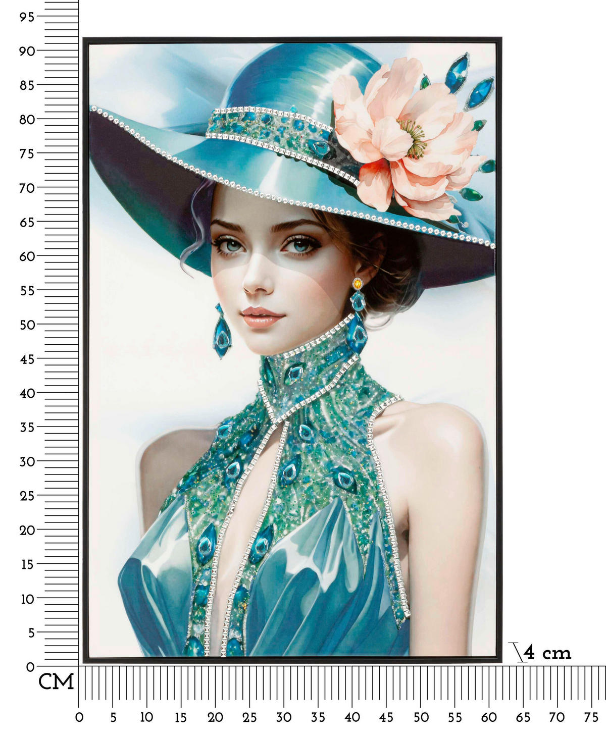 LEINWANDBILD Frauen  - Schwarz, Basics, Holz/Kunststoff (62/92/4cm)