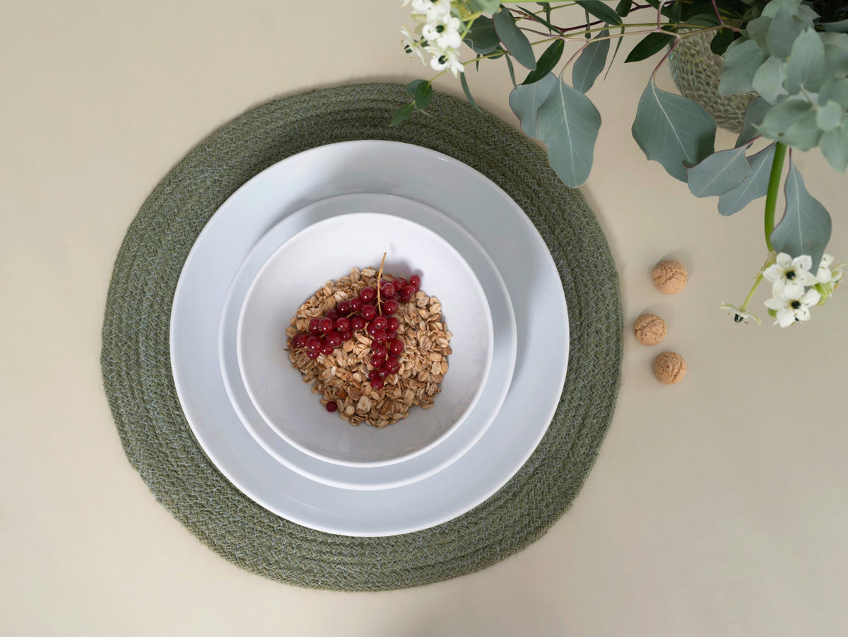 TAFELSERVICE Weiß Bistrot 12-teilig  - Weiß, Basics, Keramik - Creatable