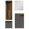 GARDEROBE 4-teilig  in 60/102/30 cm  - Alteiche/Anthrazit, Design, Holzwerkstoff (60/102/30cm) - MID.YOU