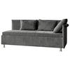 POLSTERLIEGE Flachgewebe Anthrazit  - Anthrazit/Alufarben, KONVENTIONELL, Holz/Holzwerkstoff (90/200cm) - Beldomo - Sleep