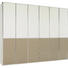 DREHTÜRENSCHRANK in Weiß, Magnolie, Sahara - Chromfarben/Magnolie, Design, Glas/Holzwerkstoff (300/236/62cm) - Novel DREHTÜRENSCHRANK in Weiß, Magnolie, Sahara - Chromfarben/Magnolie, Design, Glas/Holzwerkstoff (300/236/62cm) - Novel