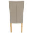 STUHL Webstoff Eiche massiv Beige, Eichefarben - Eichefarben/Beige, KONVENTIONELL, Holz/Textil (45/99/66cm) - Venda