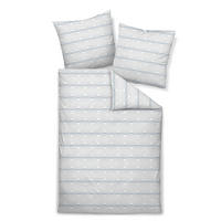 BETTWÄSCHE MILANO Makosatin 135/200 cm  - Hellblau, Basics, Textil (135/200cm) - Janine