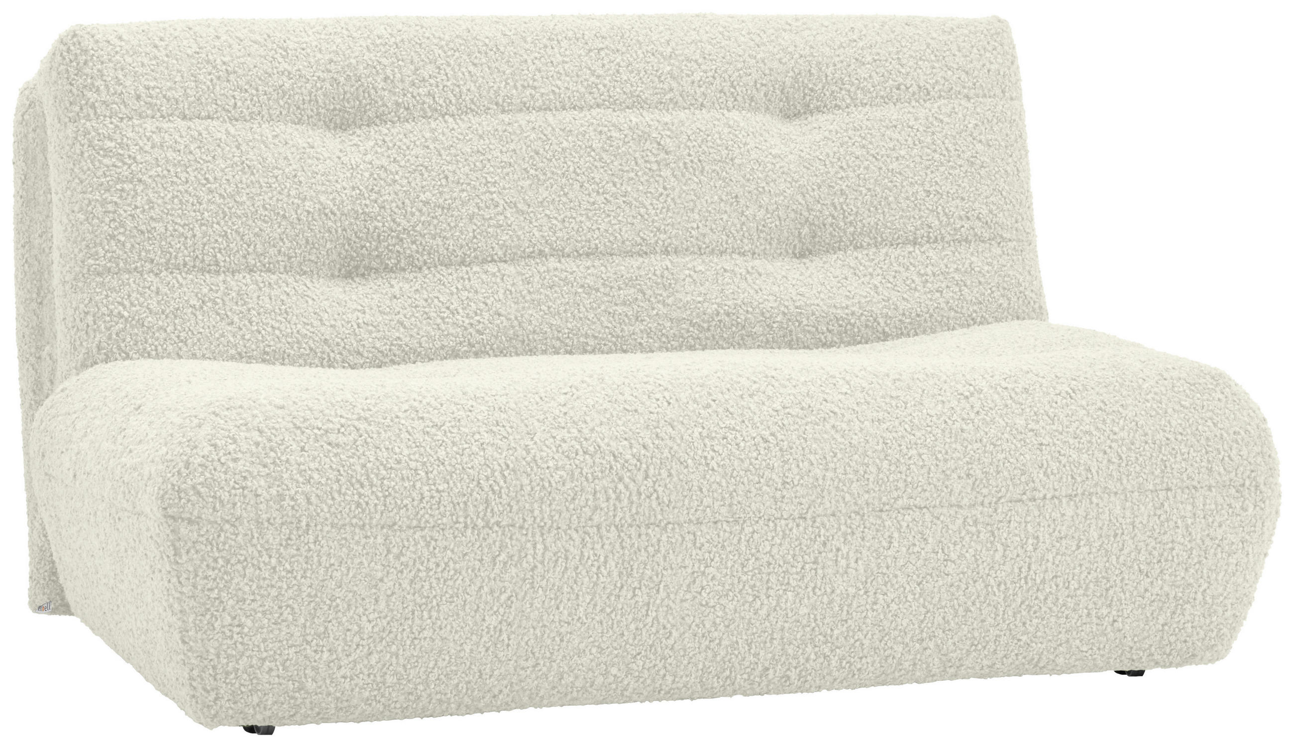 SCHLAFSOFA Teddystoff Weiß  - Schwarz/Weiß, KONVENTIONELL, Kunststoff/Textil (150/85/100cm) - Carryhome