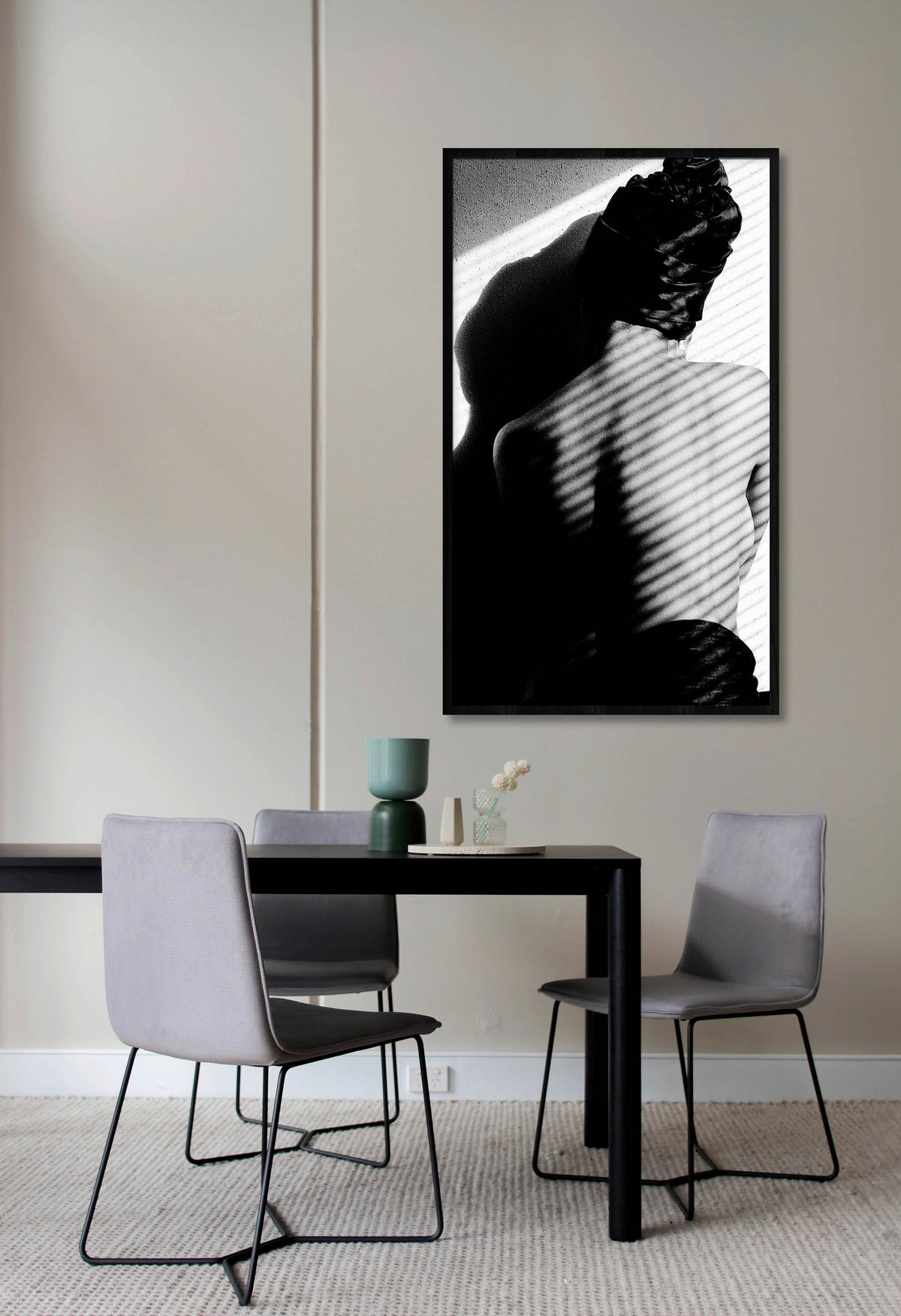 BILD 70/118/10 cm  - Schwarz, Basics, Holz/Kunststoff (70/118/10cm)